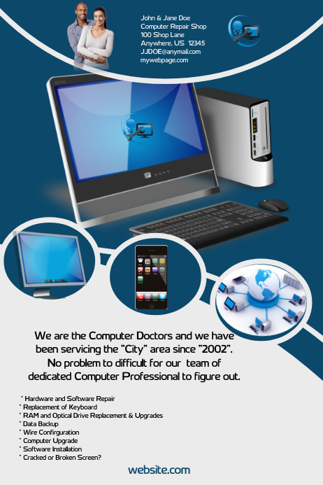 Computer Repair Template | PosterMyWall