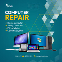 Computer Repair Social Media Post Template | PosterMyWall