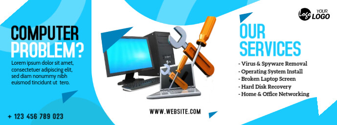 Computer Repair Service Ad Template | PosterMyWall