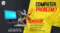 Computer Repair Service Ad Post sa Twitter template