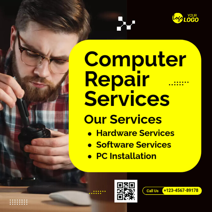 Copy of Computer Repair Service Ad Template | PosterMyWall