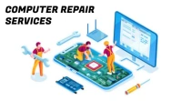 Computer repair service Apresentação (16:9) template