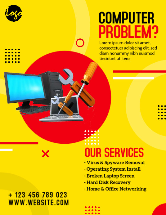 Copy of Computer Repair Service Flyer | PosterMyWall