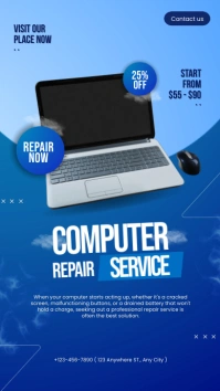 Computer Repair Service Instagram Story template