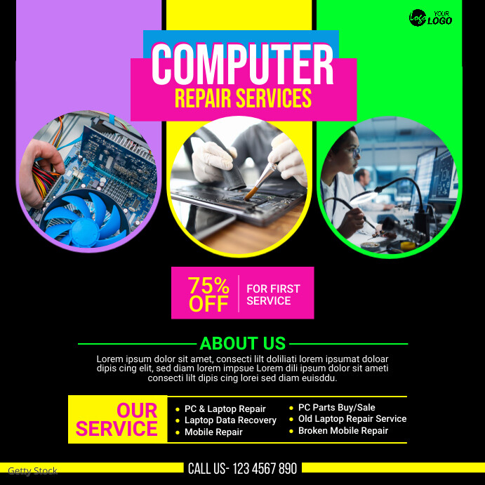 Copy of Computer Repair Service Post | PosterMyWall