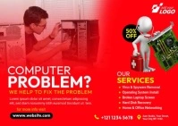 Computer Repair Service  Video Template 明信片