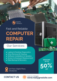 Morado Computer Repair Services A2 Template