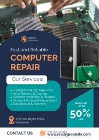 Computer Repair Services A2 Poster Template