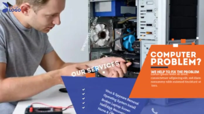 Computer Repair Services Wpis na Twittera Template