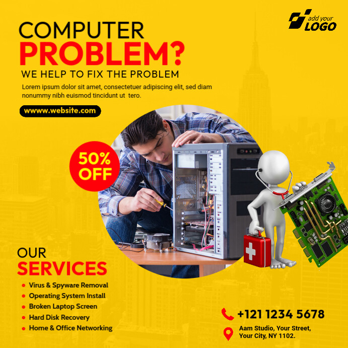 Copy of Computer Repair Services | PosterMyWall