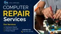 computer repair services Digital Display (16:9) template