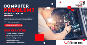 Computer Repair Services Imagen Compartida en Facebook template