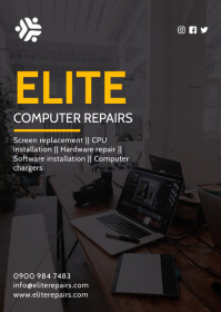 computer repair flyer Template | PosterMyWall