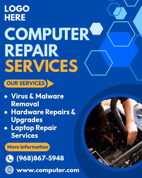 Computer Repair Services Template | PosterMyWall