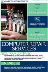 Computer Repairing Poster Computer Repair Template | PosterMyWall
