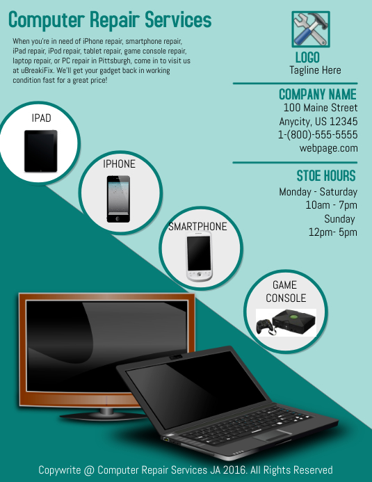 Copy of Computer Repair Services | PosterMyWall