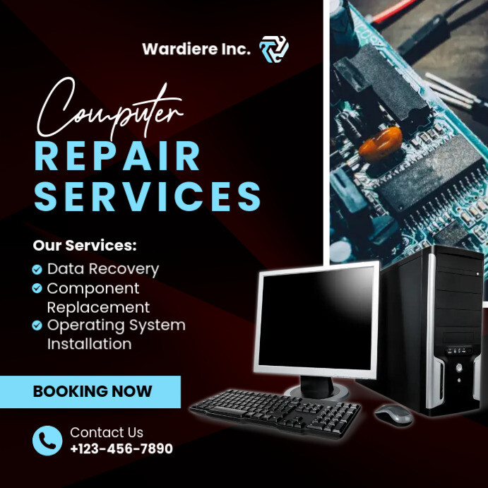 computer repair services template | PosterMyWall