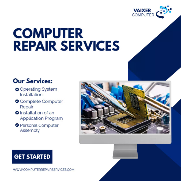 COMPUTER REPAIR SERVICES TEMPLATE | PosterMyWall