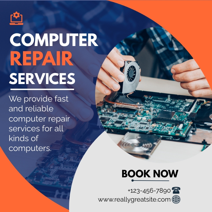 Copia de COMPUTER REPAIR SERVICES TEMPLATE | PosterMyWall