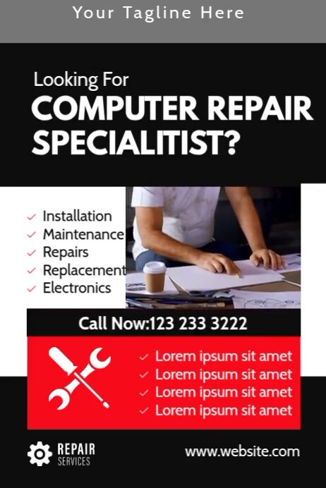 Computer Repair Shop Template | PosterMyWall