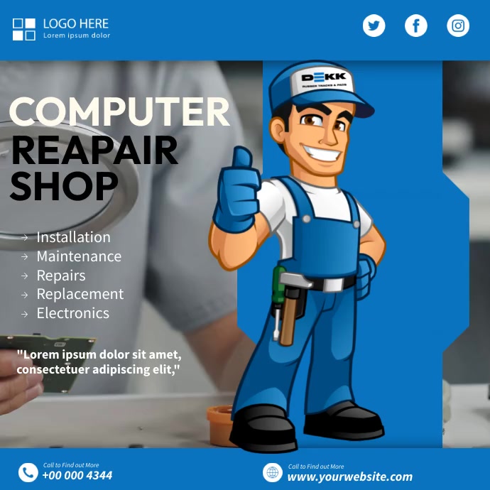 Copy of Computer Repair Shop | PosterMyWall