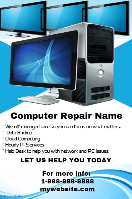 Computer Part Shop Poster This Design Template is not available | PosterMyWall