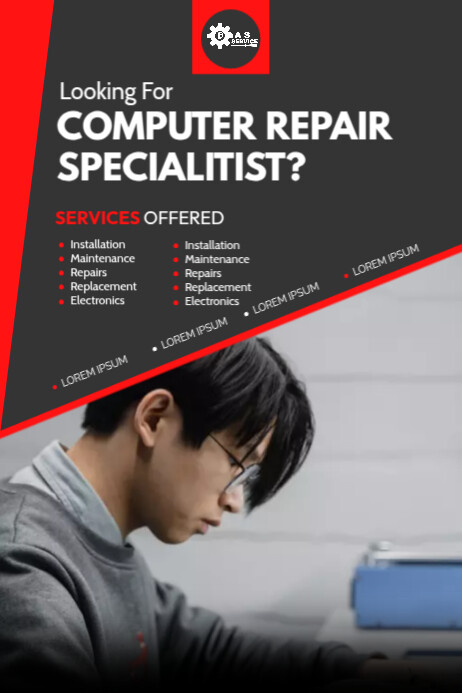 Computer Repair Specialist Template | PosterMyWall