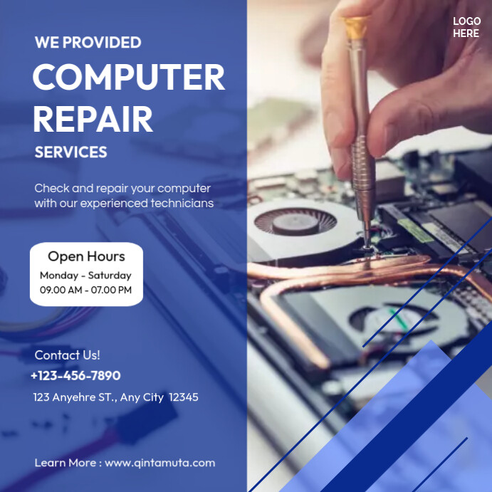 Computer Repair Template PosterMyWall