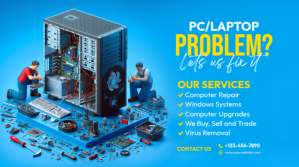 Computer Repair  Twitter Post template