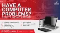 Computer Repair Twitter Post. template
