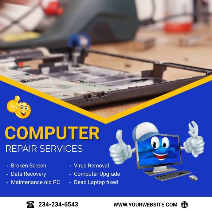 computer repair1 Template | PosterMyWall