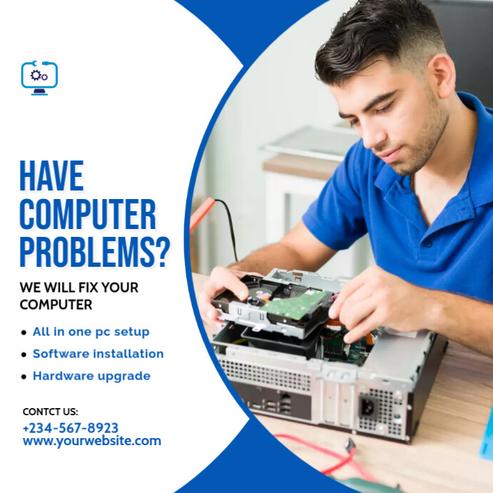 Computer Repaire Post computer repair4 Template | PosterMyWall