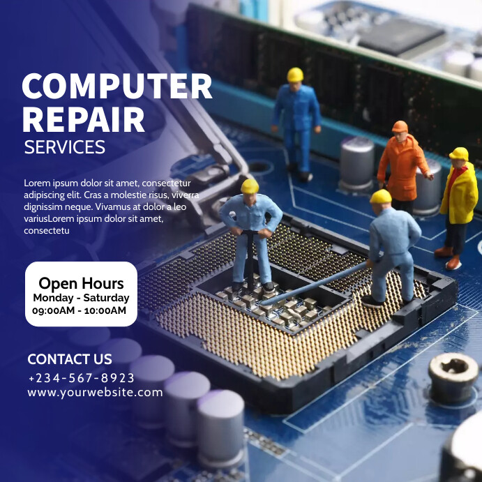 computer repair5 Template | PosterMyWall
