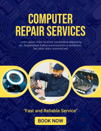Computer service flyer Template | PosterMyWall