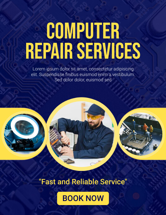 Computer Reparing Poster Copy of computer repair7 | PosterMyWall