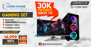 Computer Sales Facebook-annonce template