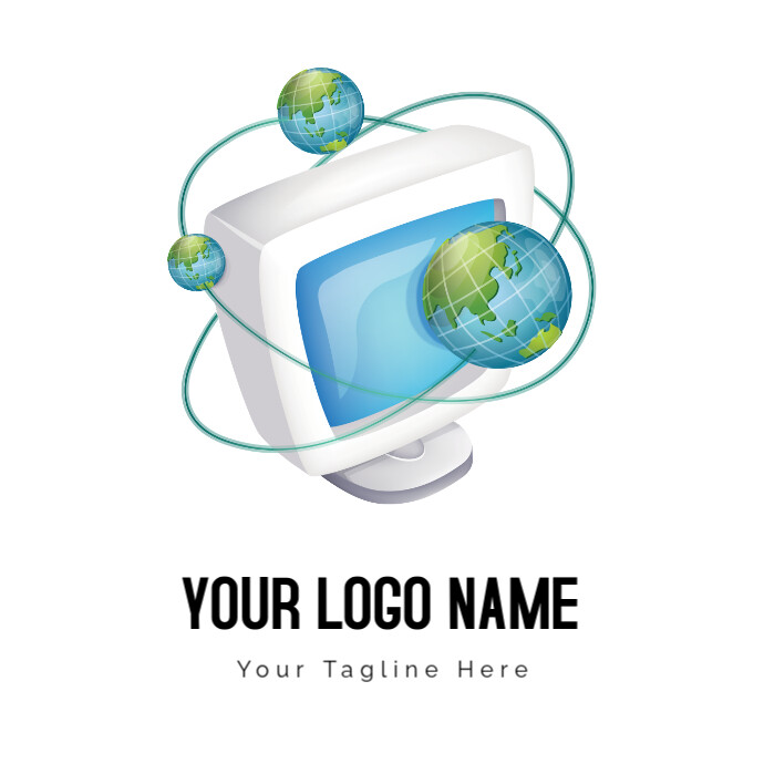 Computer  Science Information Technology School Logo template