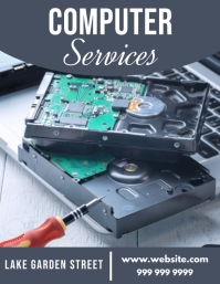 COMPUTER SERVICE Template | PosterMyWall