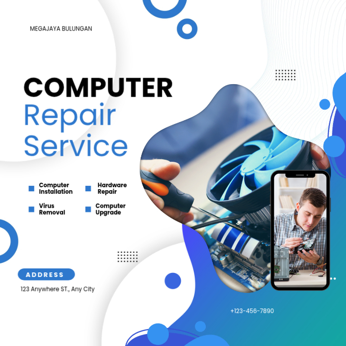 Computer Service Design Ideas Style Plantilla de Computer Service | PosterMyWall
