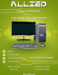 Service Layout Pc COMPUTER SERVICE Template | PosterMyWall