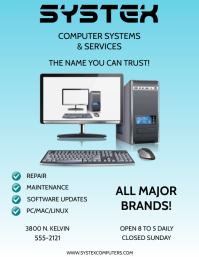 COMPUTER SERVICE Template | PosterMyWall
