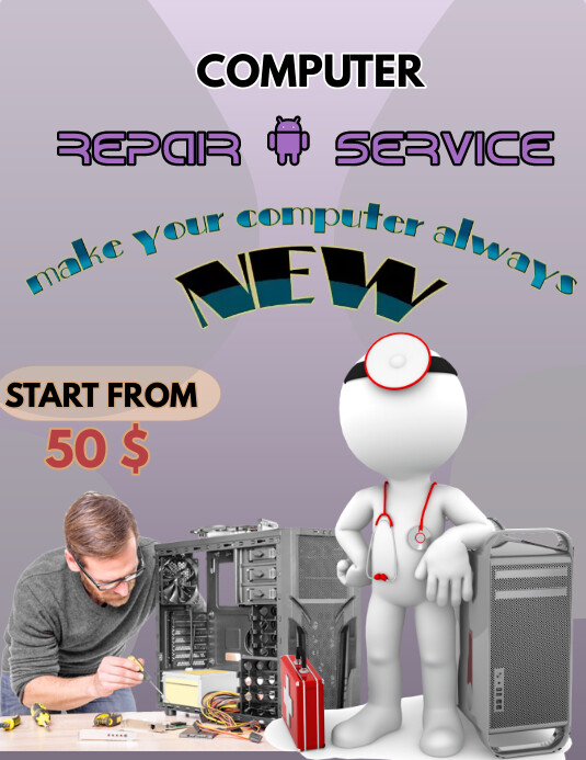 Computer Service Template | PosterMyWall