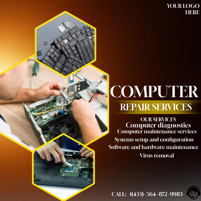 Computer service flyer Template | PosterMyWall