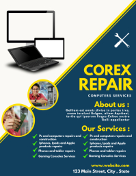 COMPUTER SERVICE Template | PosterMyWall