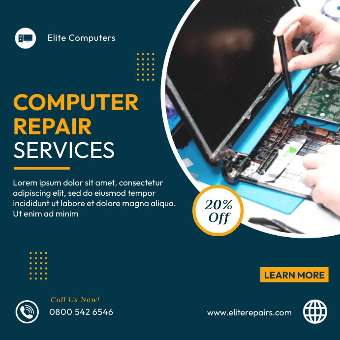 Copy of Computer services flyer | PosterMyWall