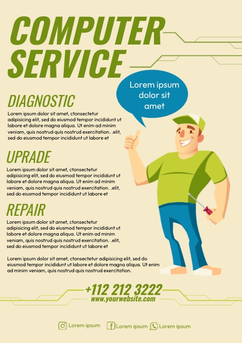 Computer Services Poster Template | PosterMyWall