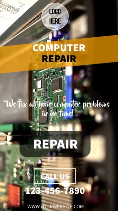 COMPUTER SERVICES TEMPLATE | PosterMyWall