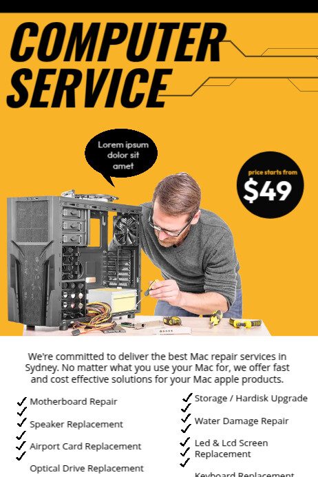 Computer Services Template | PosterMyWall