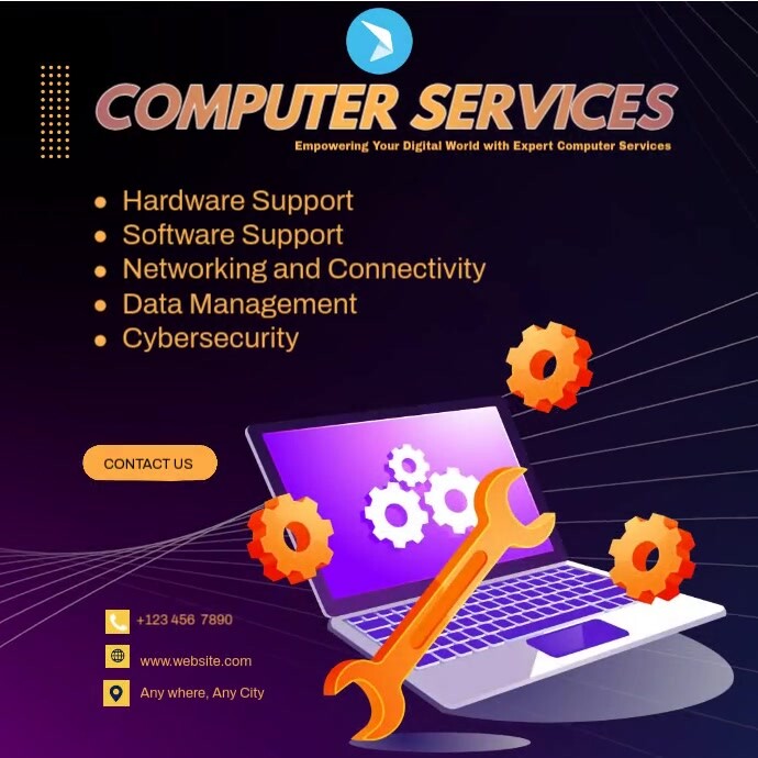 Computer Services video ad Template | PosterMyWall
