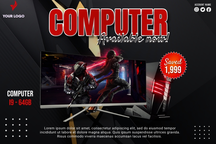 Copy of Computer Setup Ads | PosterMyWall